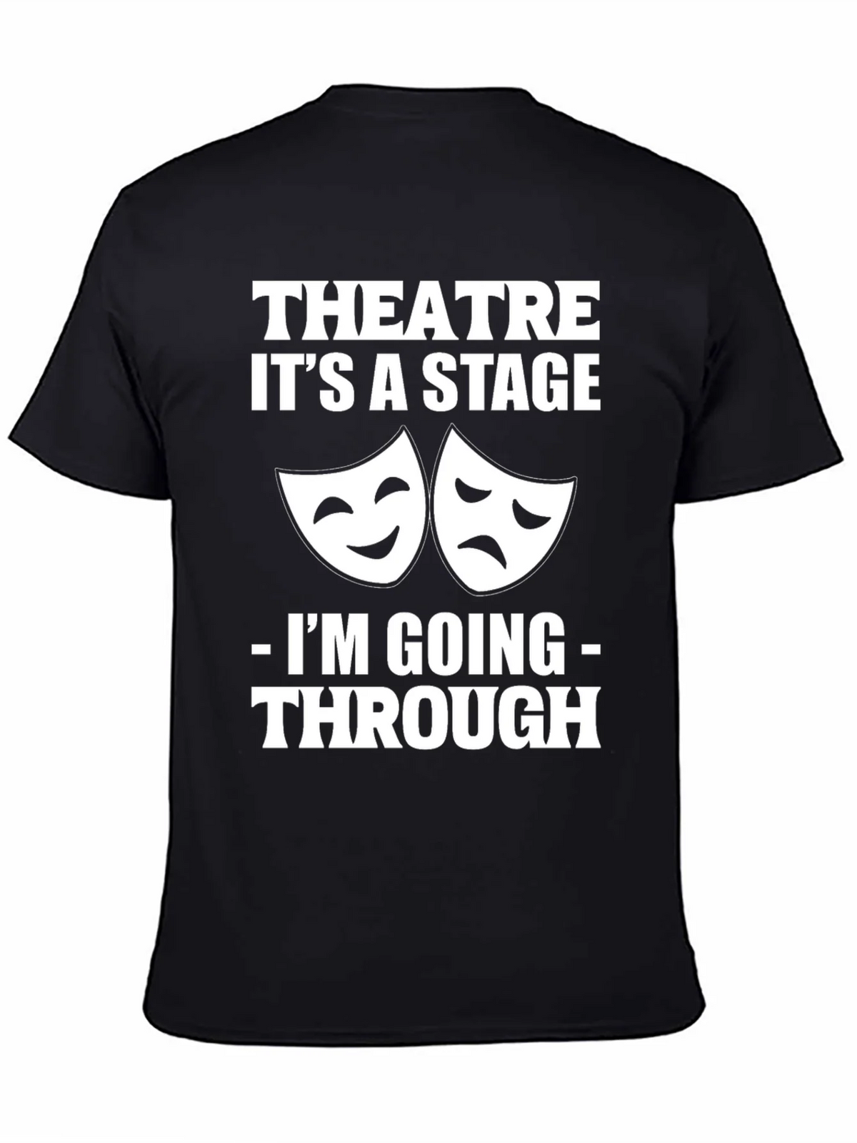 Theatre Stage T-Shirt: Funny Drama Masks Graphic Tee product image 3