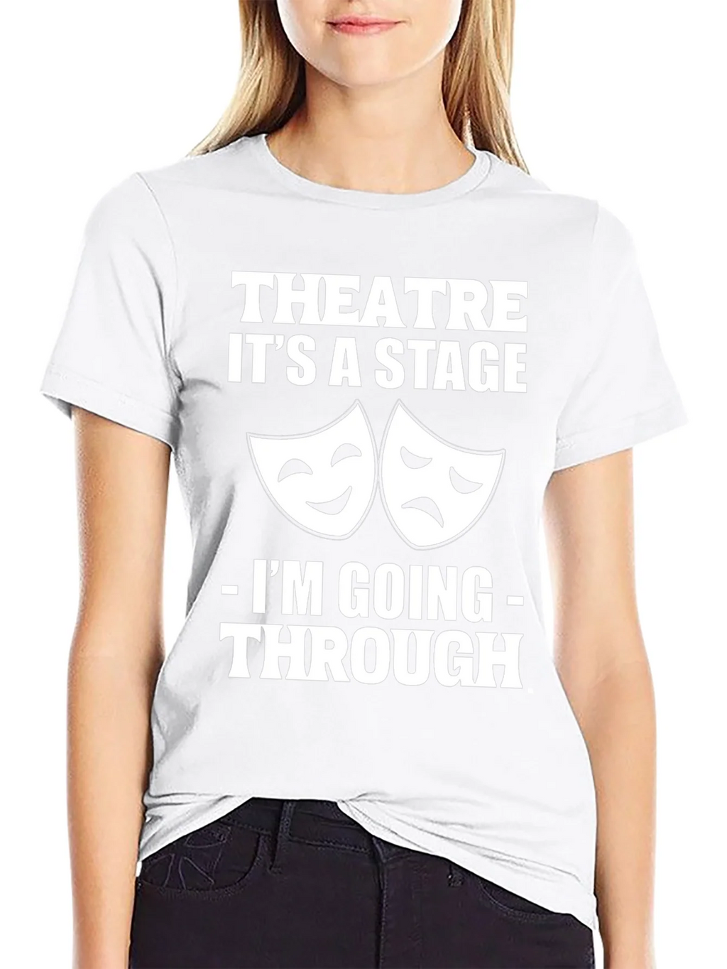 Theatre Stage T-Shirt: Funny Drama Masks Graphic Tee product image 5