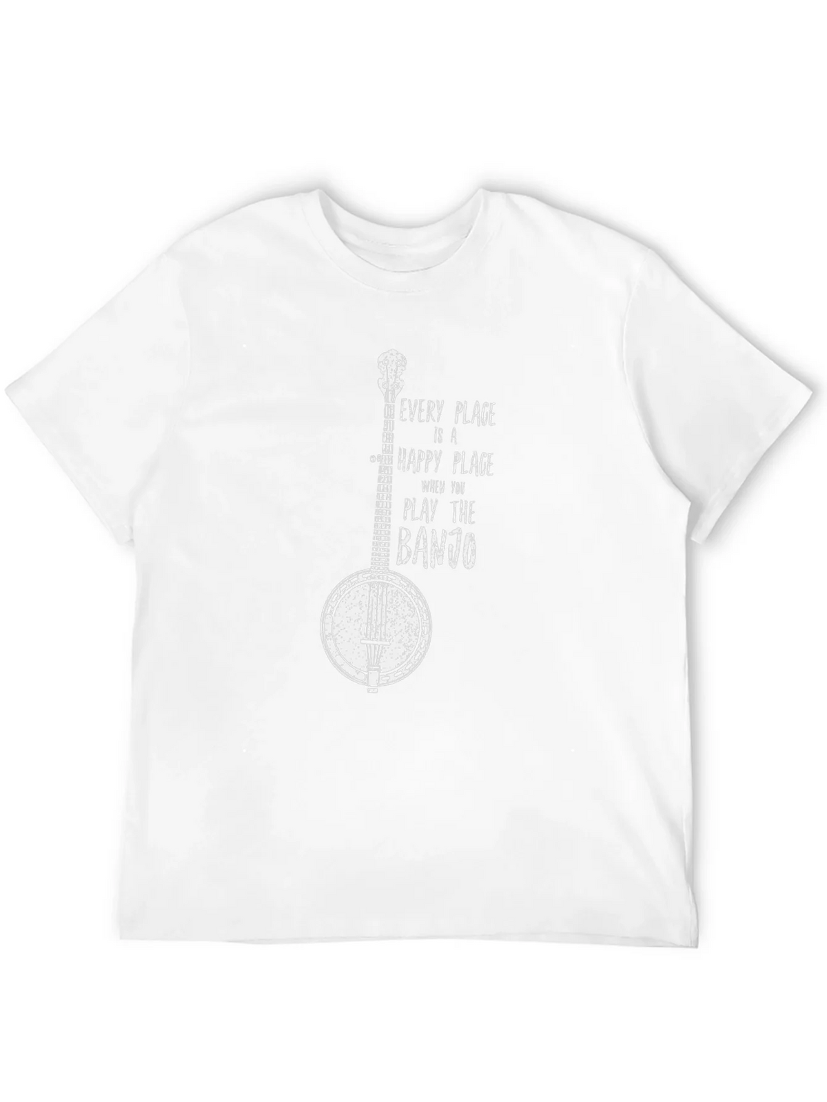 Banjo Graphic T-Shirt - Happy Place Music Tee product image 11