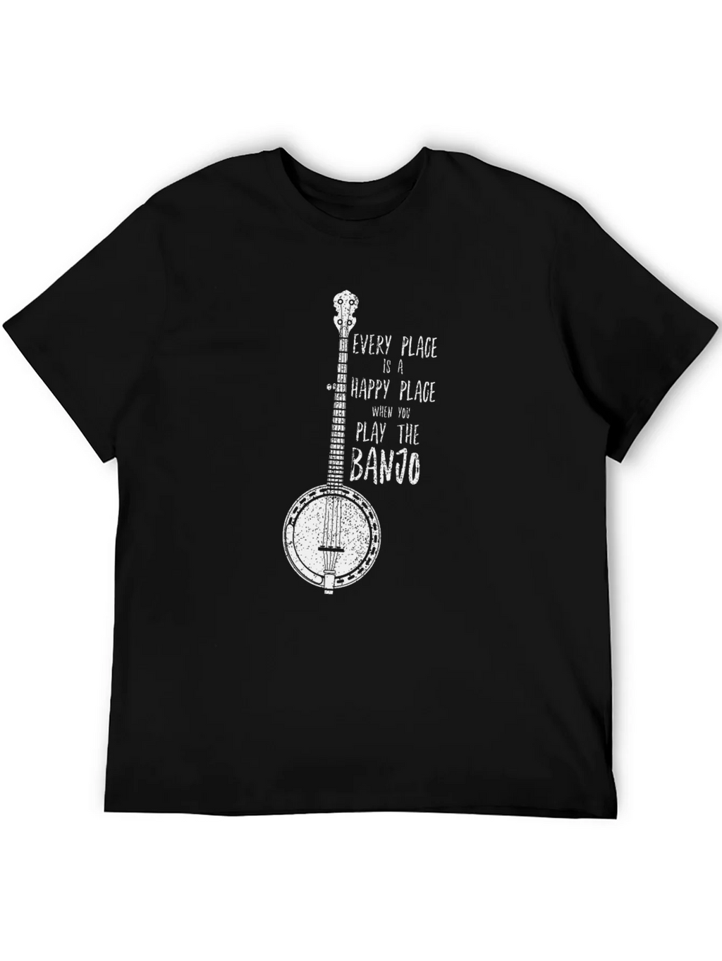Banjo Graphic T-Shirt - Happy Place Music Tee product image 5