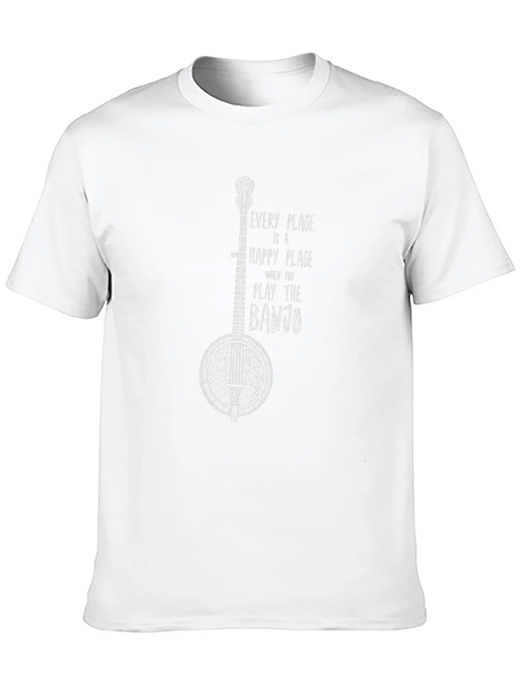Banjo Graphic T-Shirt - Happy Place Music Tee product image 9
