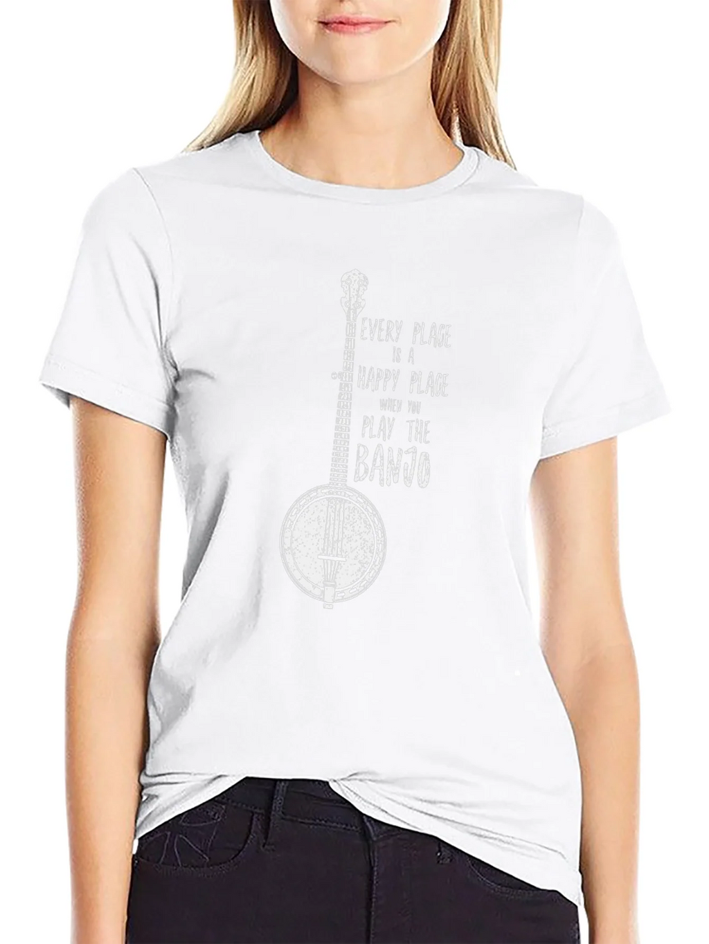 Banjo Graphic T-Shirt - Happy Place Music Tee product image 8