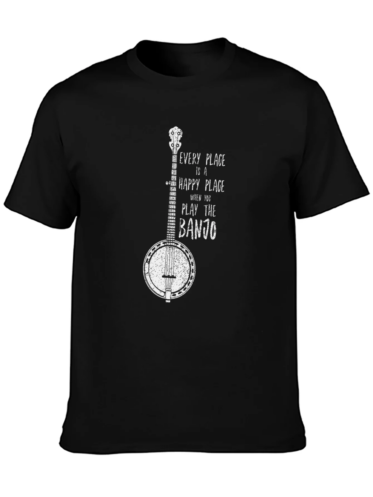 Banjo Graphic T-Shirt - Happy Place Music Tee product image 3