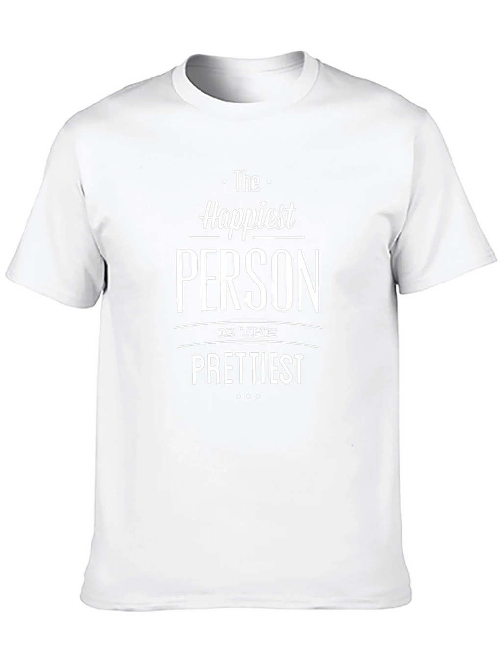 Happiest Person Prettiest T-Shirt - Black product image 9