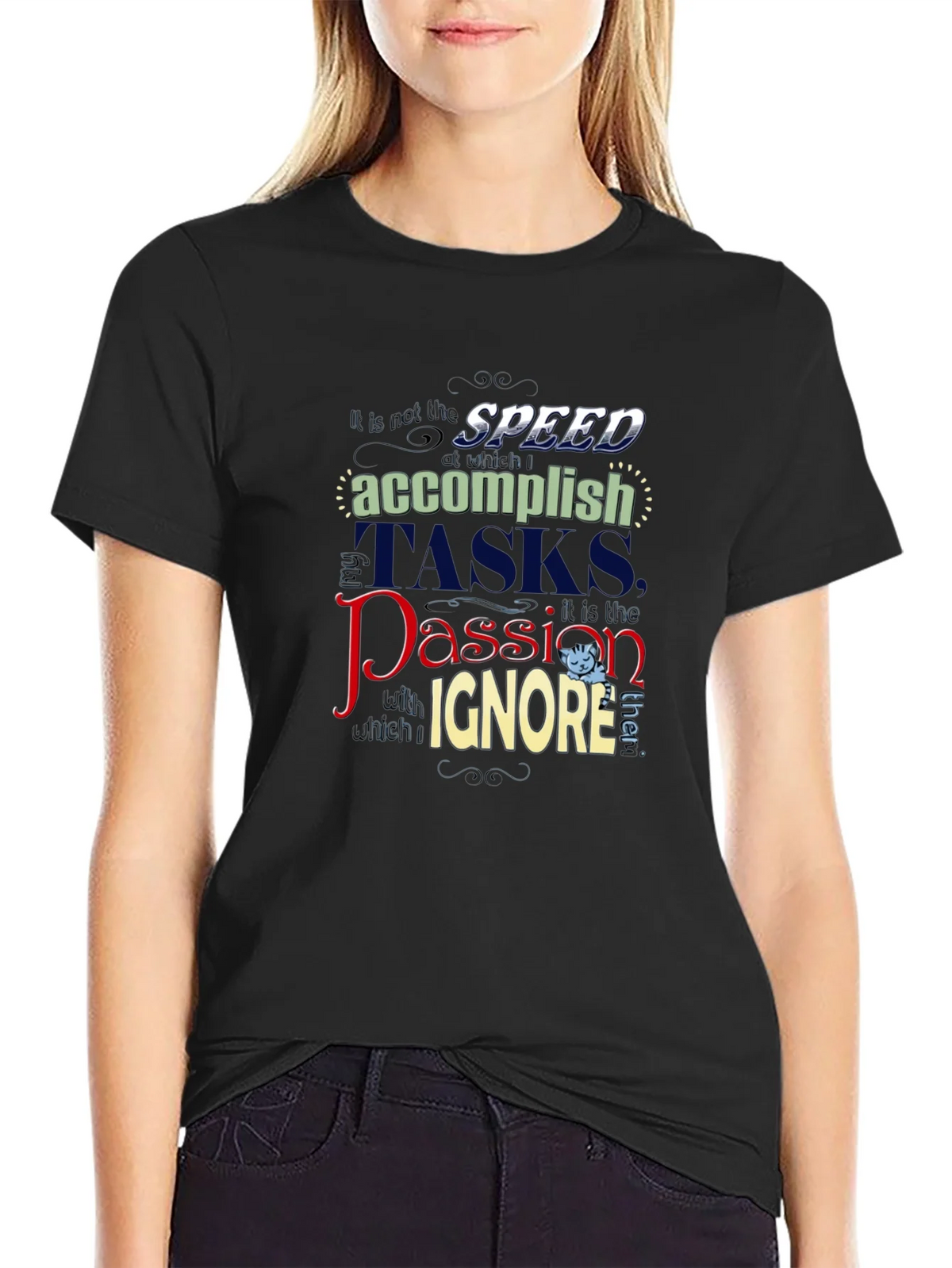 Speed Accomplish Graphic Tee - Black T-Shirt product image 2