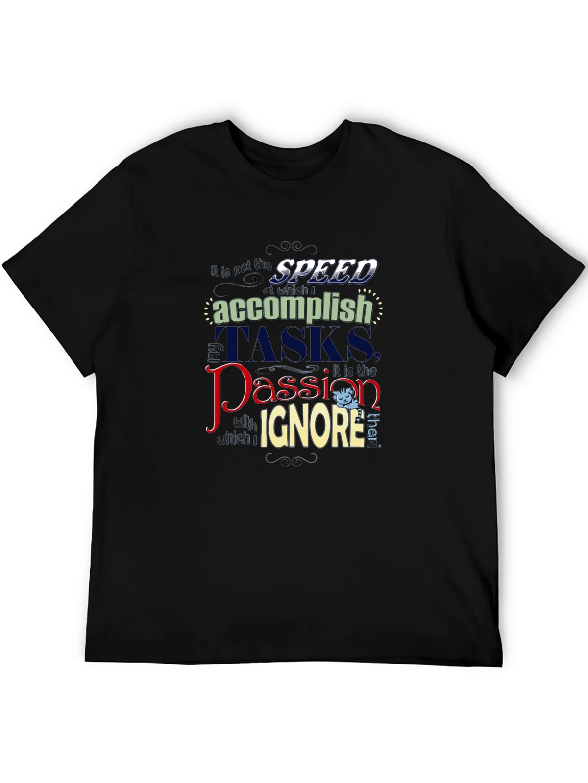 Speed Accomplish Graphic Tee - Black T-Shirt product image 5