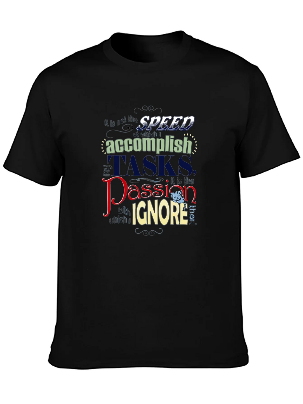 Speed Accomplish Graphic Tee - Black T-Shirt product image 3