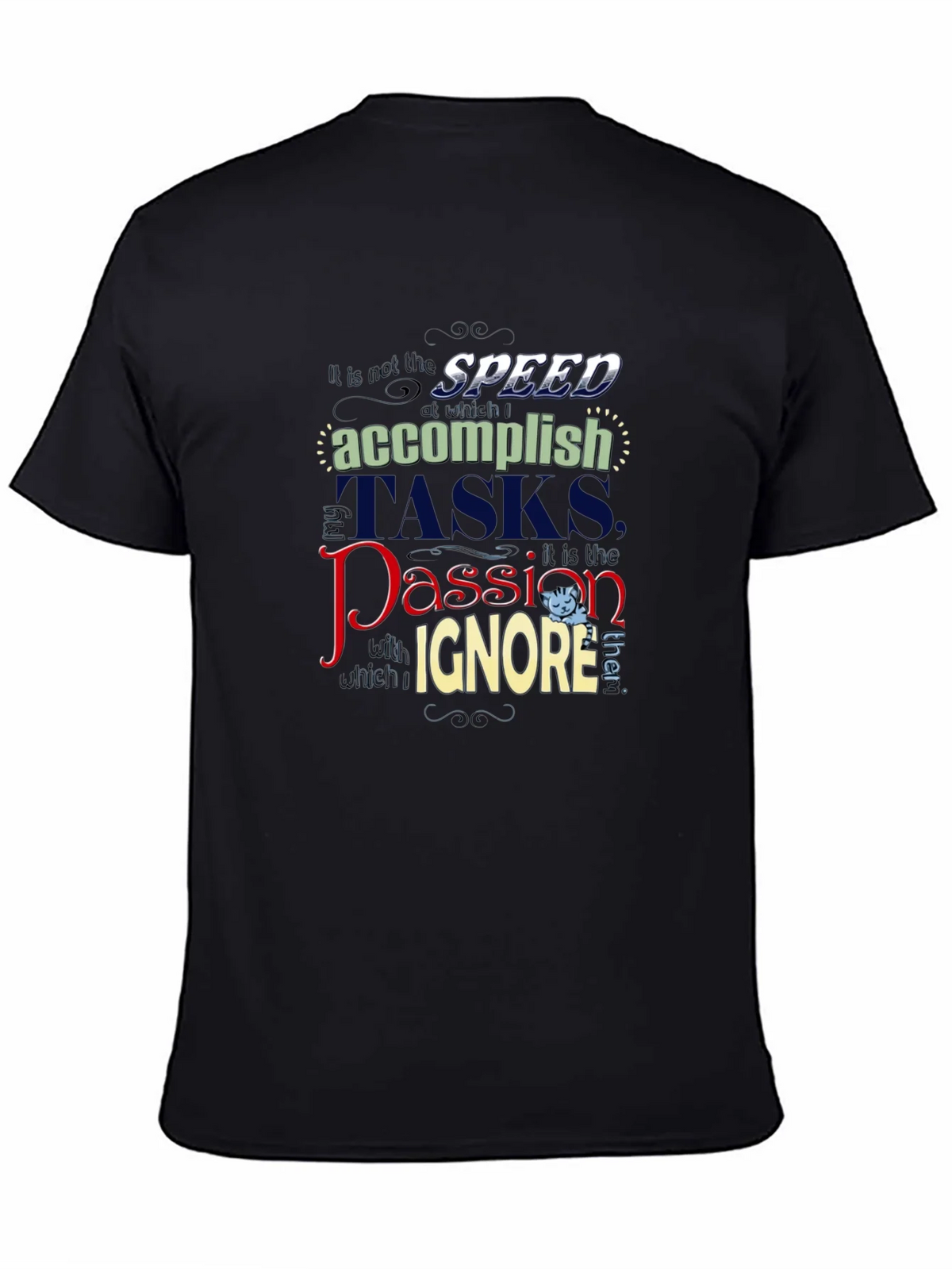Speed Accomplish Graphic Tee - Black T-Shirt product image 4