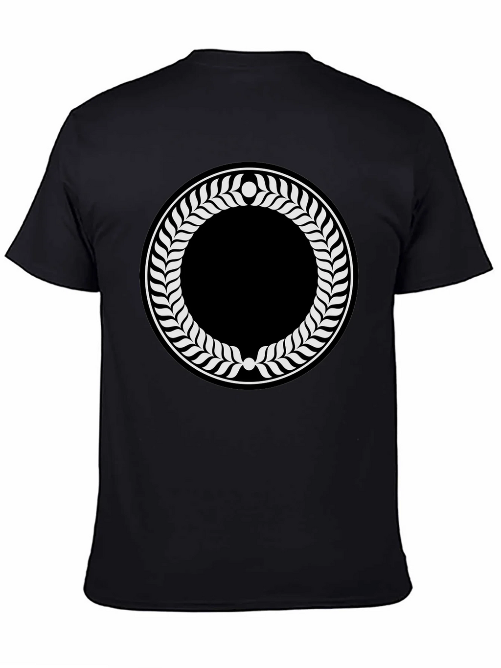 Laurel Wreath Graphic Black T-Shirt product image 4