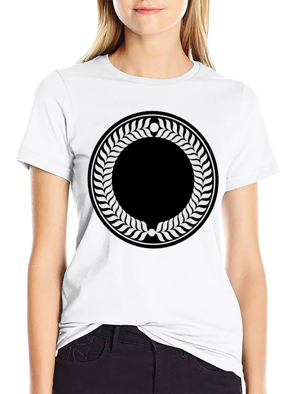 Laurel Wreath Graphic Black T-Shirt product image 8