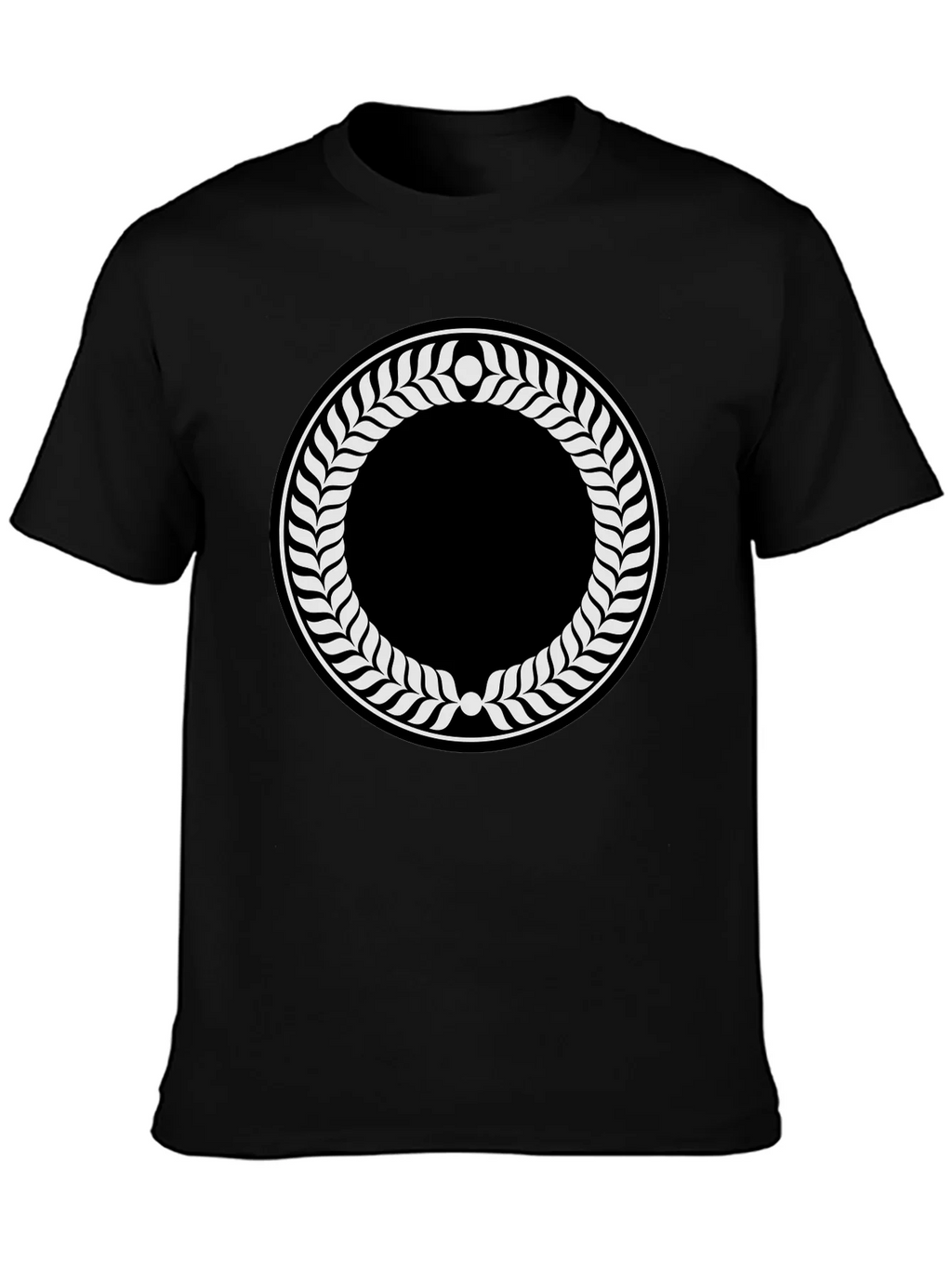 Laurel Wreath Graphic Black T-Shirt product image 3