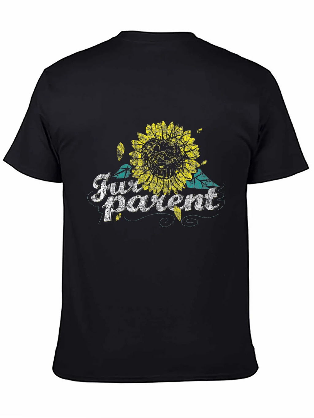 Fur Parent Sunflower Graphic Tee - Black product image 4
