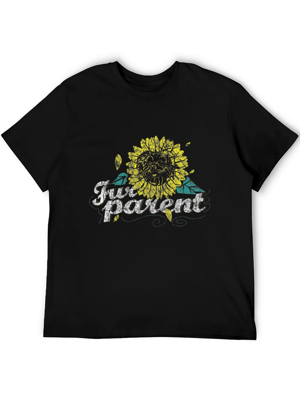 Fur Parent Sunflower Graphic Tee - Black product image 5