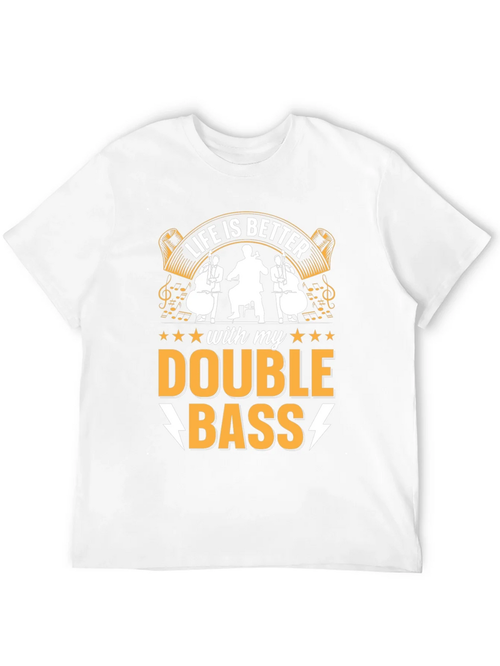 Life is Better with Double Bass T-Shirt product image 8
