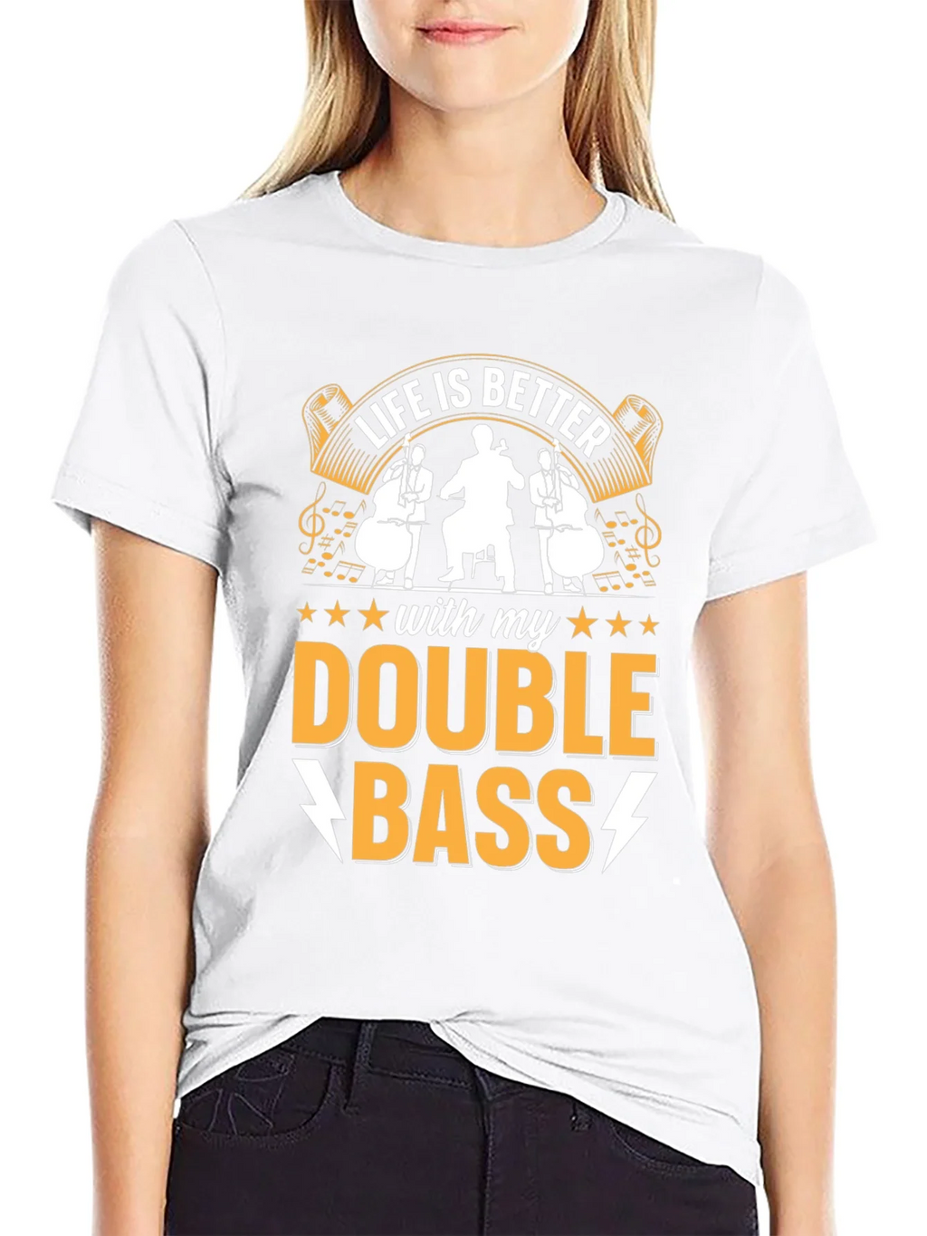 Life is Better with Double Bass T-Shirt product image 5