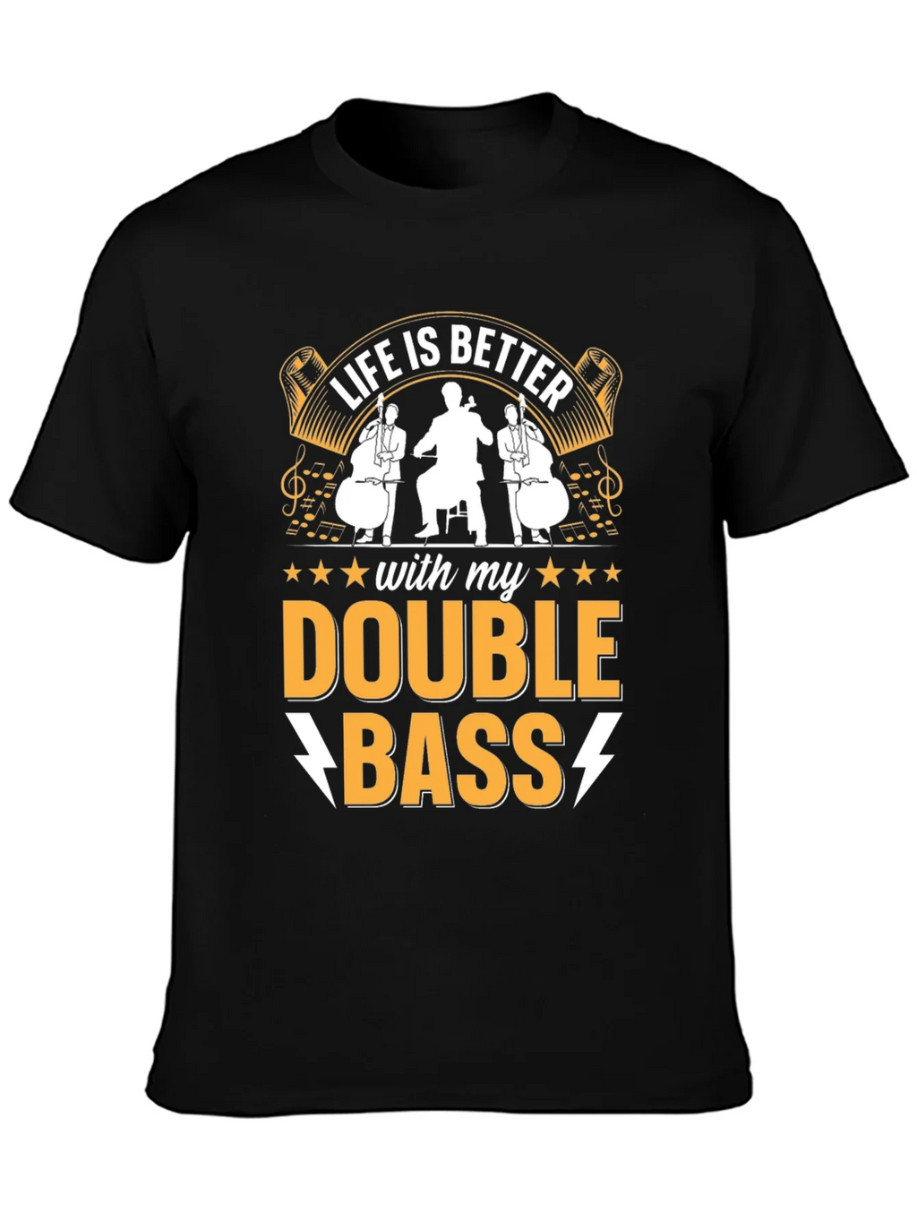 Life is Better with Double Bass T-Shirt product image 2