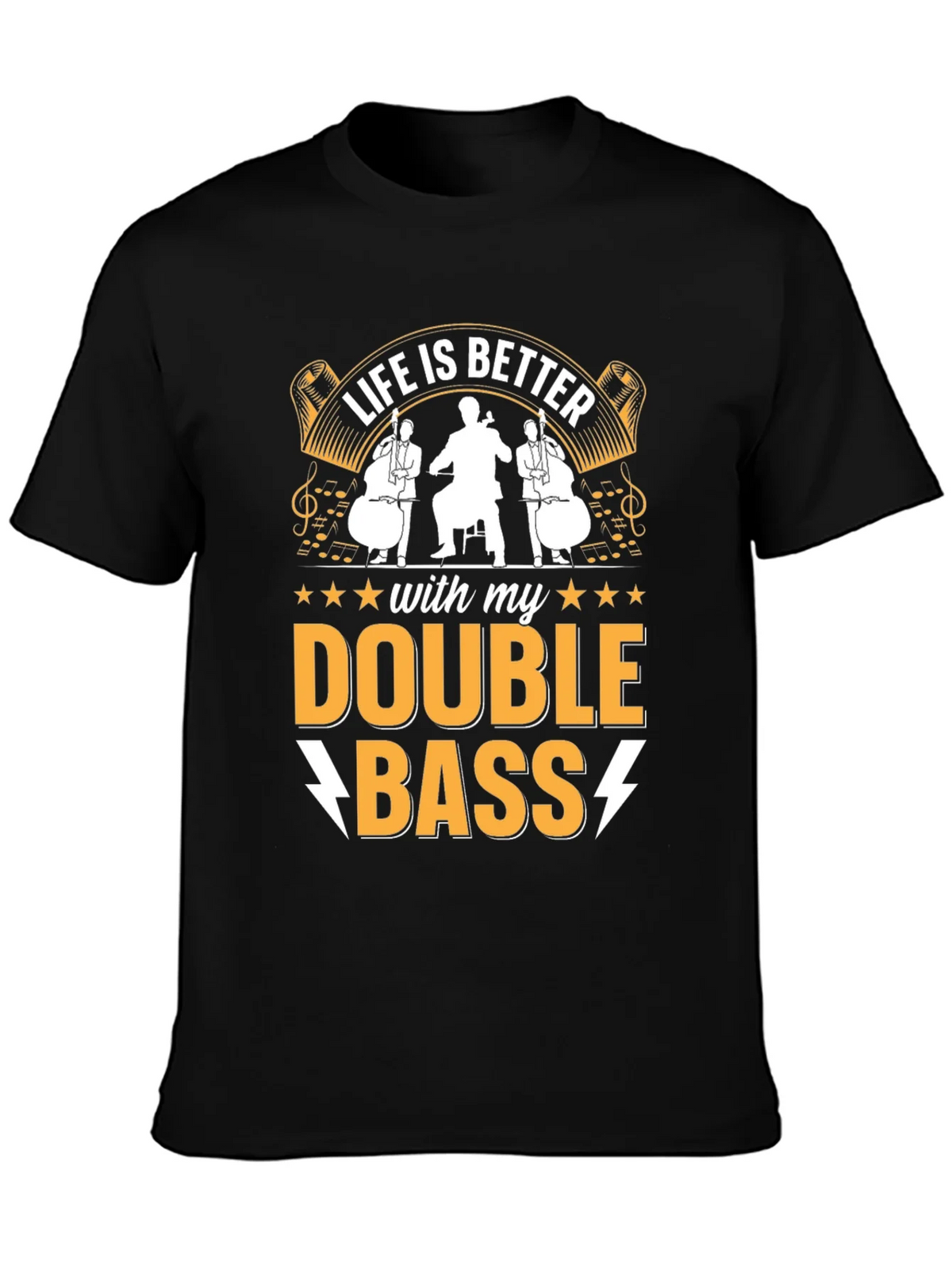 Life is Better with Double Bass T-Shirt product image 2