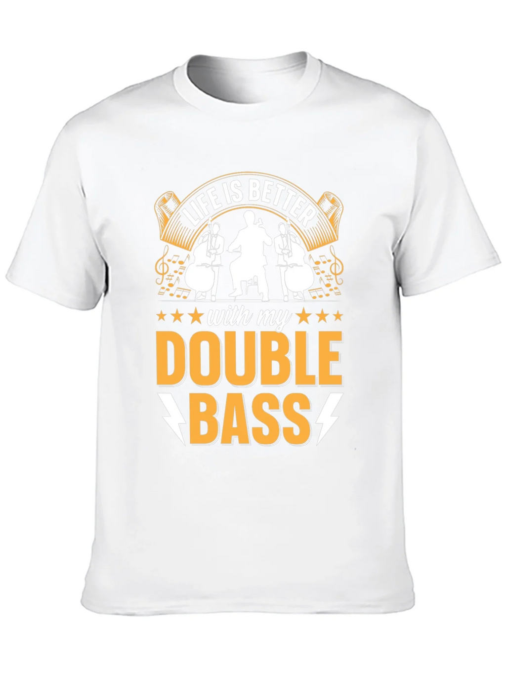 Life is Better with Double Bass T-Shirt product image 6
