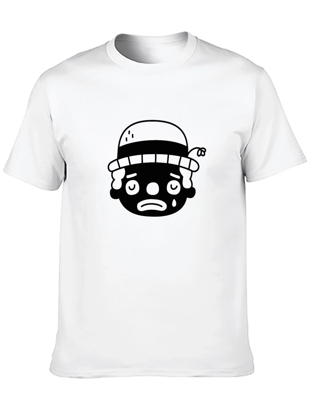 Sad Clown Graphic T-Shirt - Black Crew Neck product image 6