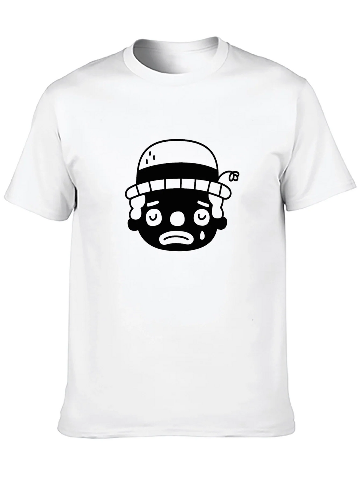 Sad Clown Graphic T-Shirt - Black Crew Neck product image 6