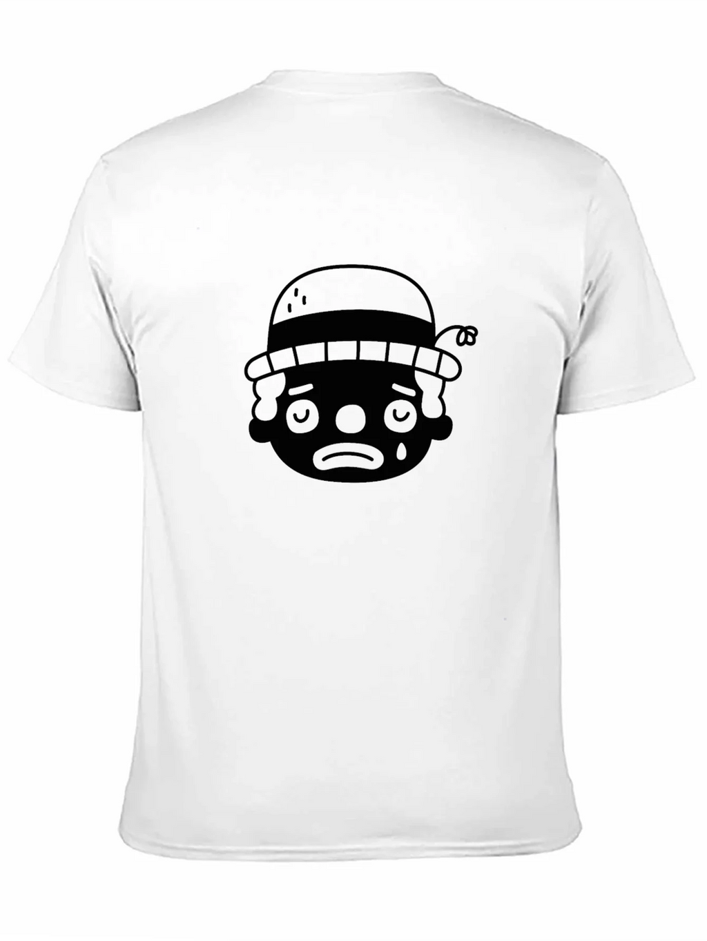 Sad Clown Graphic T-Shirt - Black Crew Neck product image 7