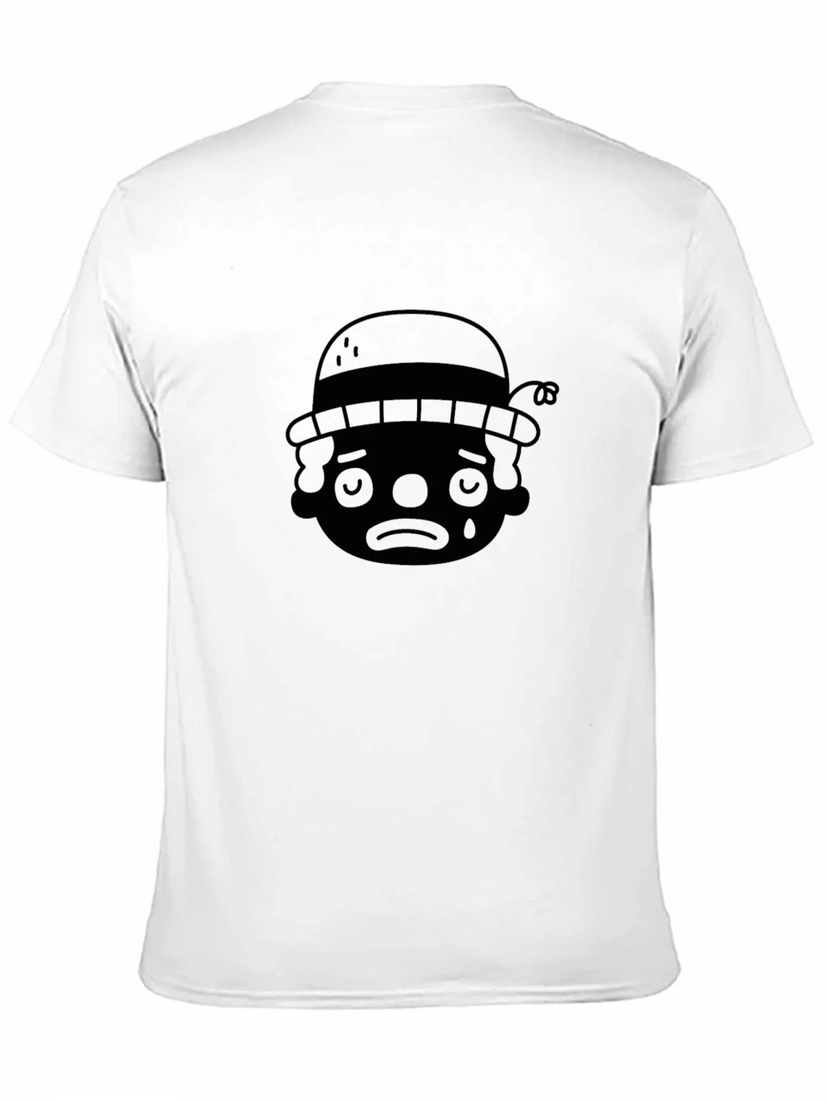 Sad Clown Graphic T-Shirt - Black Crew Neck product image 7