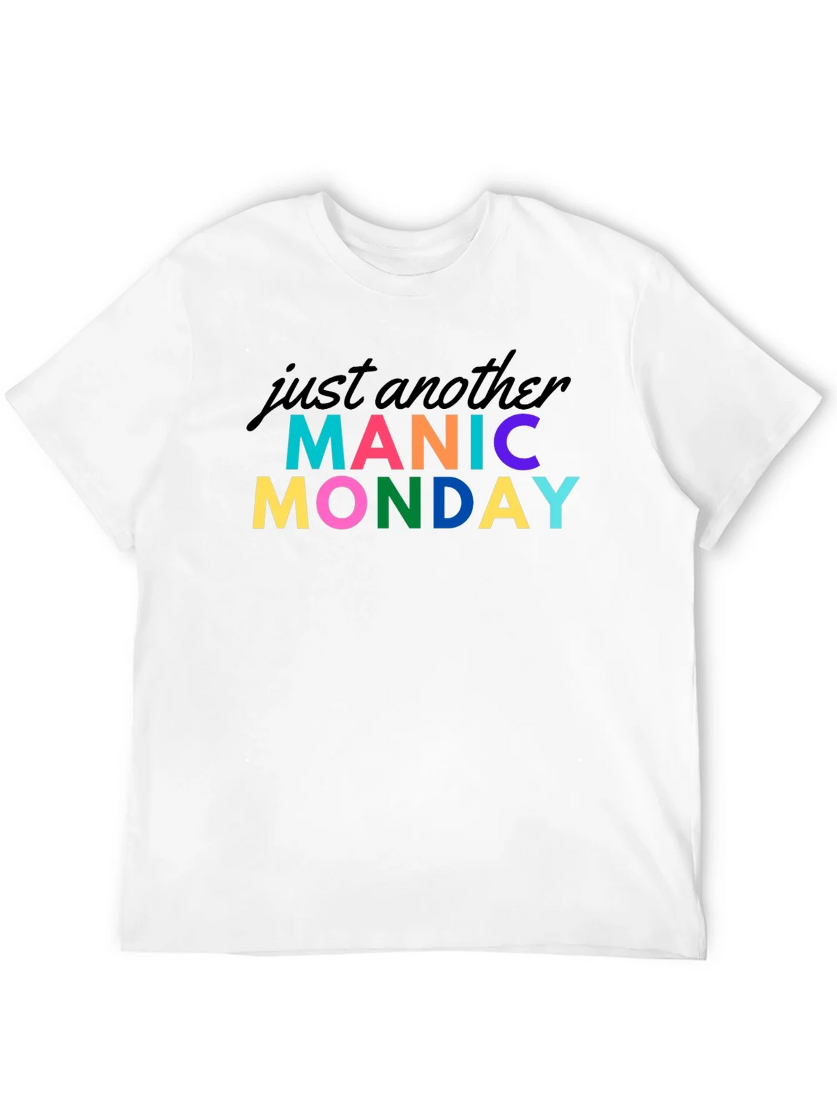 Manic Monday Graphic Tee - Black Cotton T-Shirt product image 10