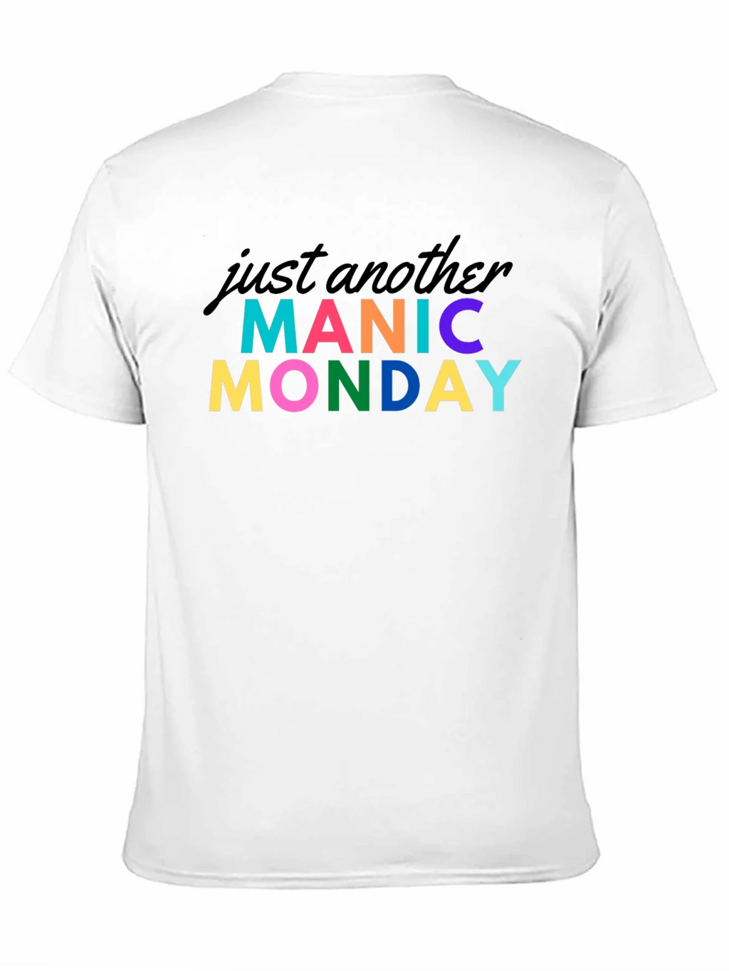 Manic Monday Graphic Tee - Black Cotton T-Shirt product image 9