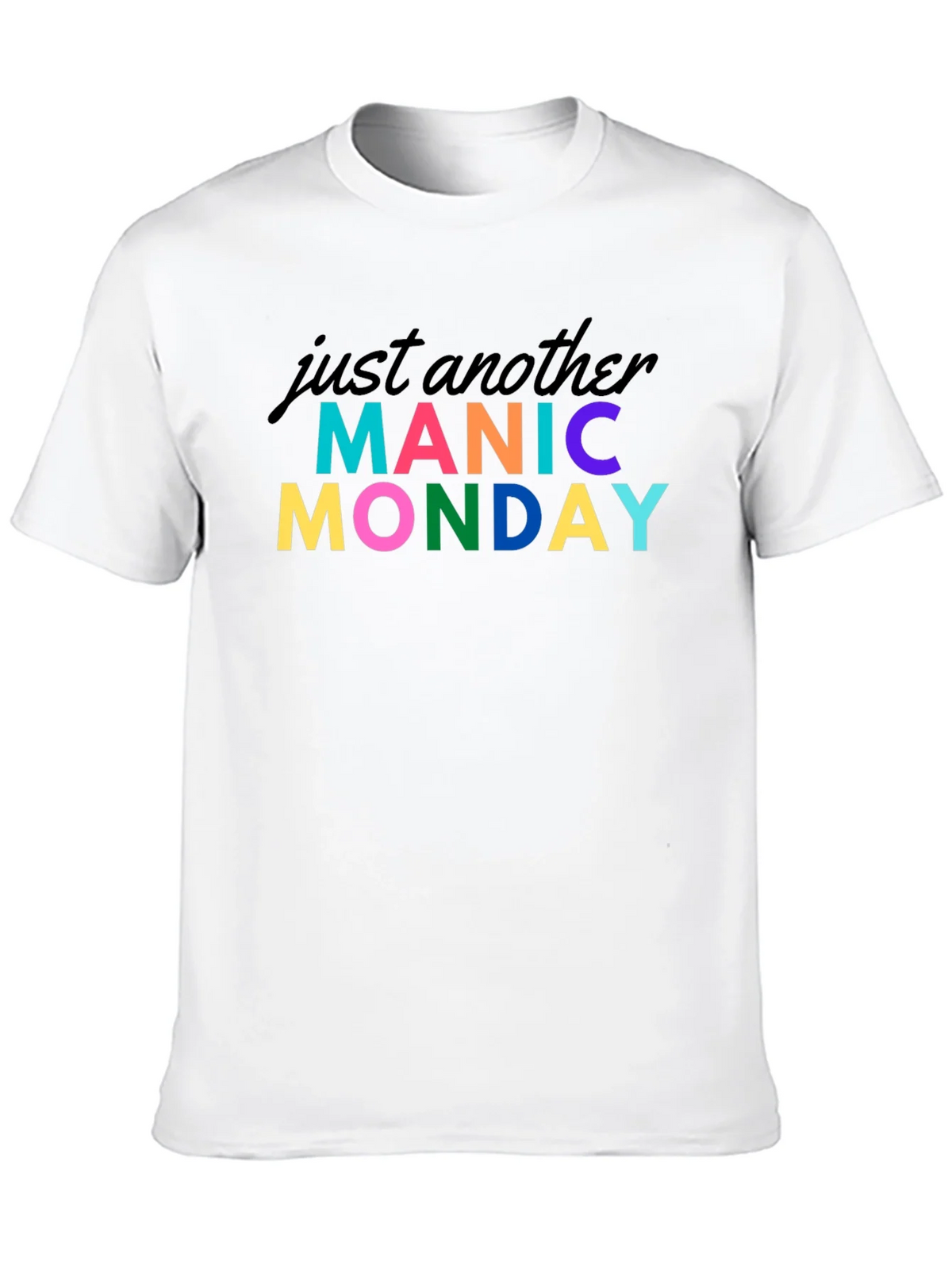 Manic Monday Graphic Tee - Black Cotton T-Shirt product image 8