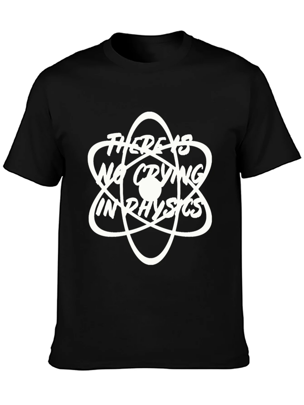 Theres No Crying in Physics T-Shirt - Black Graphic Tee product image 2