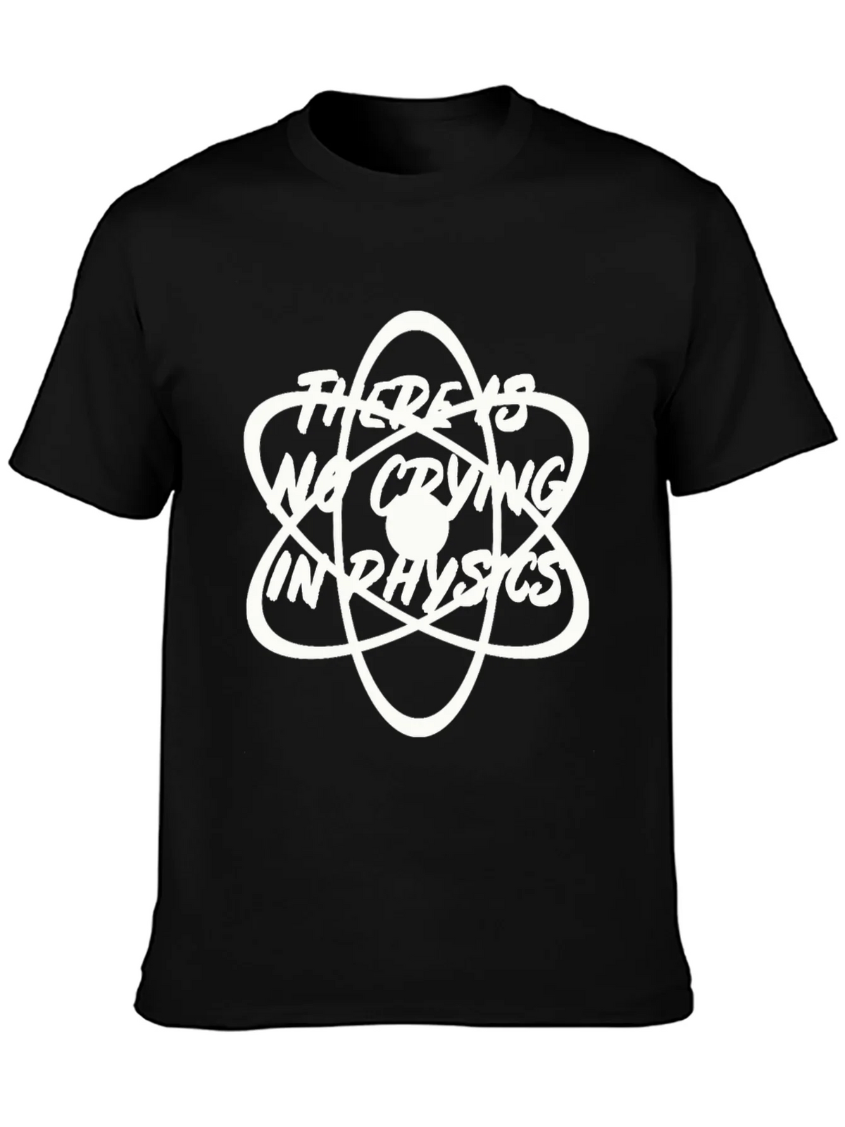 Theres No Crying in Physics T-Shirt - Black Graphic Tee product image 2