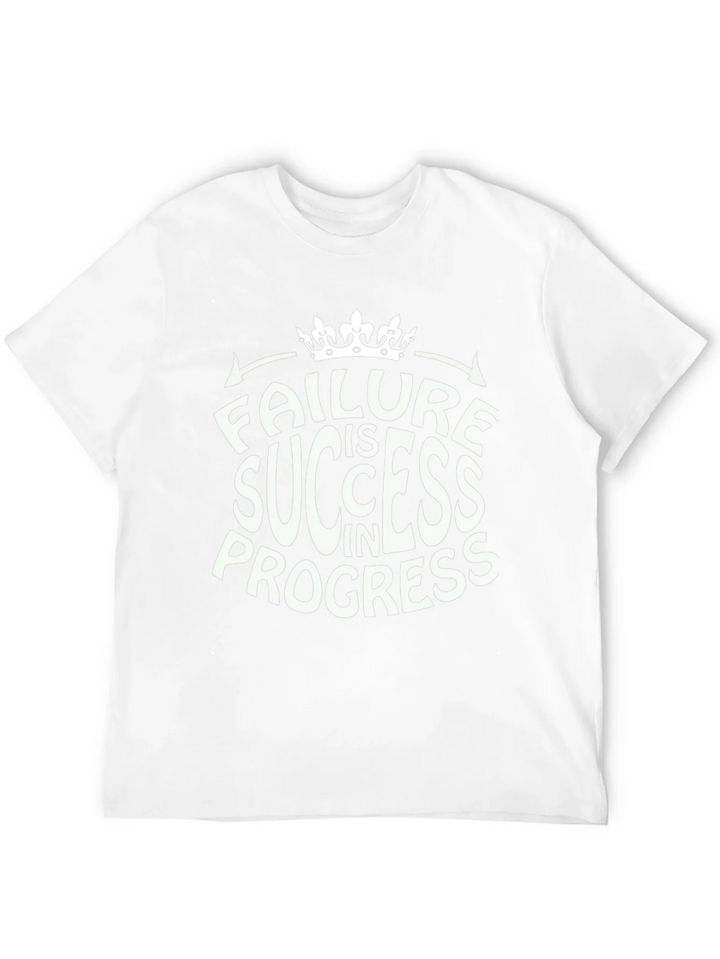 Failure is Success in Progress Black Graphic Tee product image 11