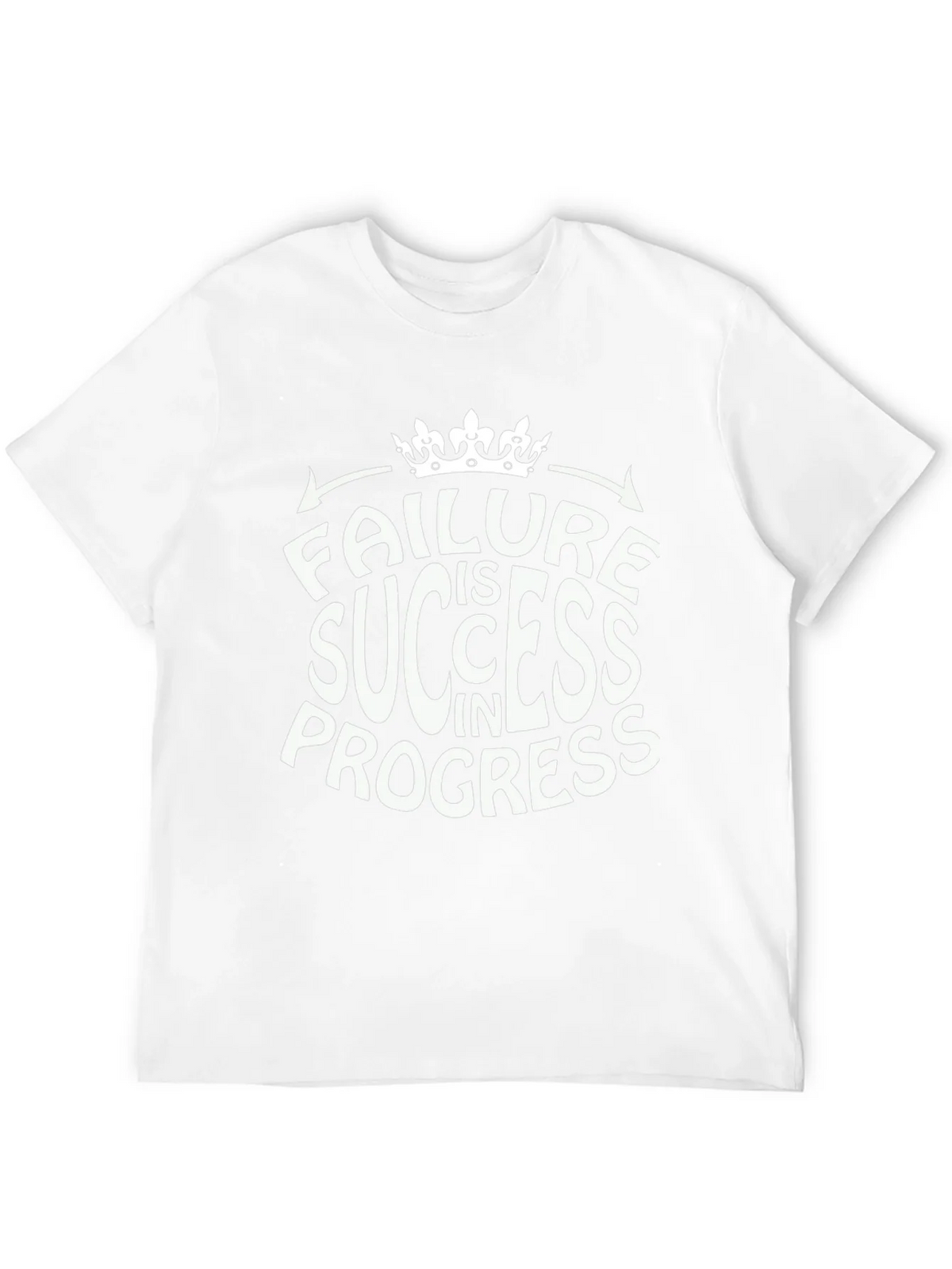 Failure is Success in Progress Black Graphic Tee product image 11
