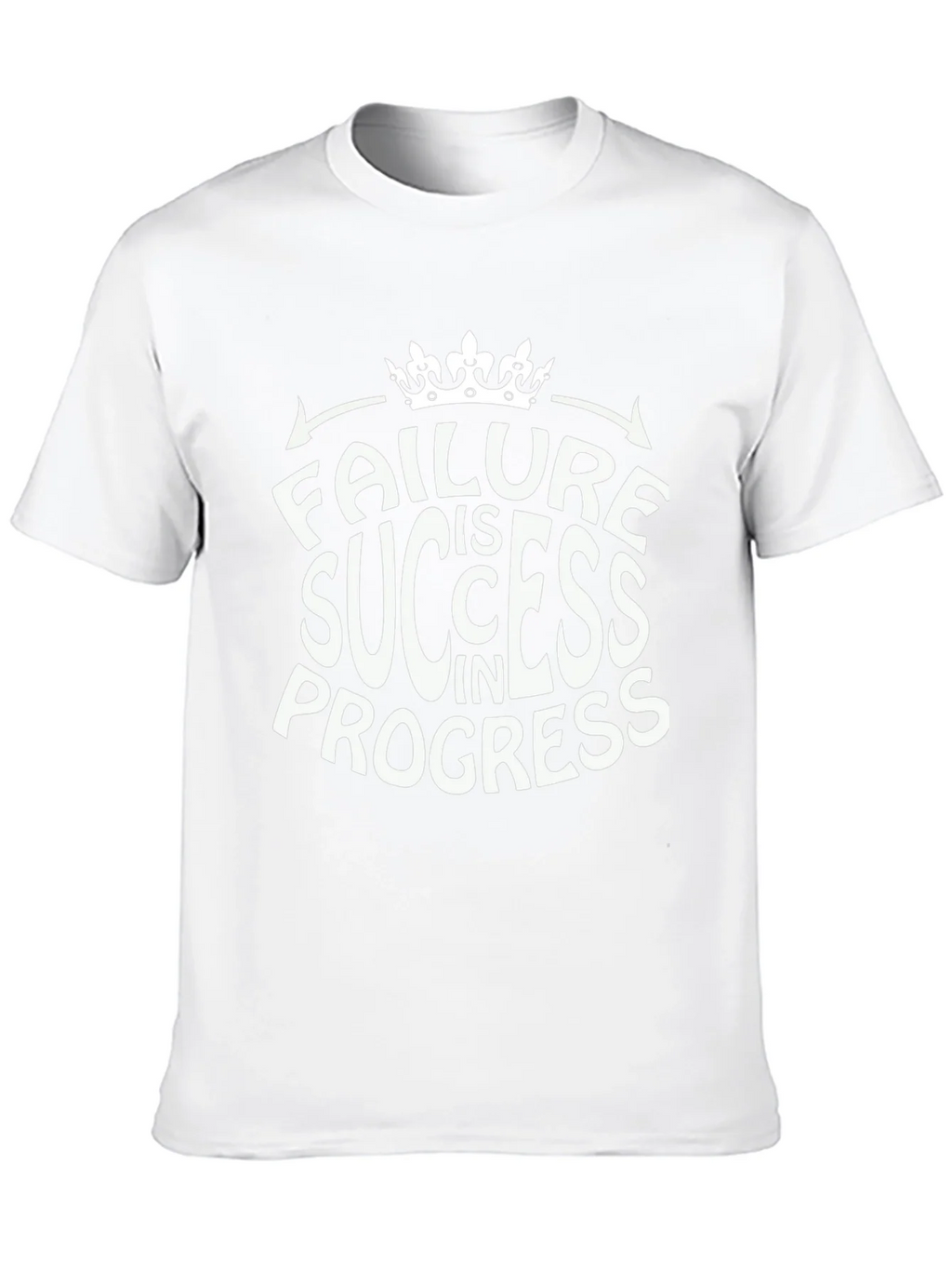 Failure is Success in Progress Black Graphic Tee product image 9