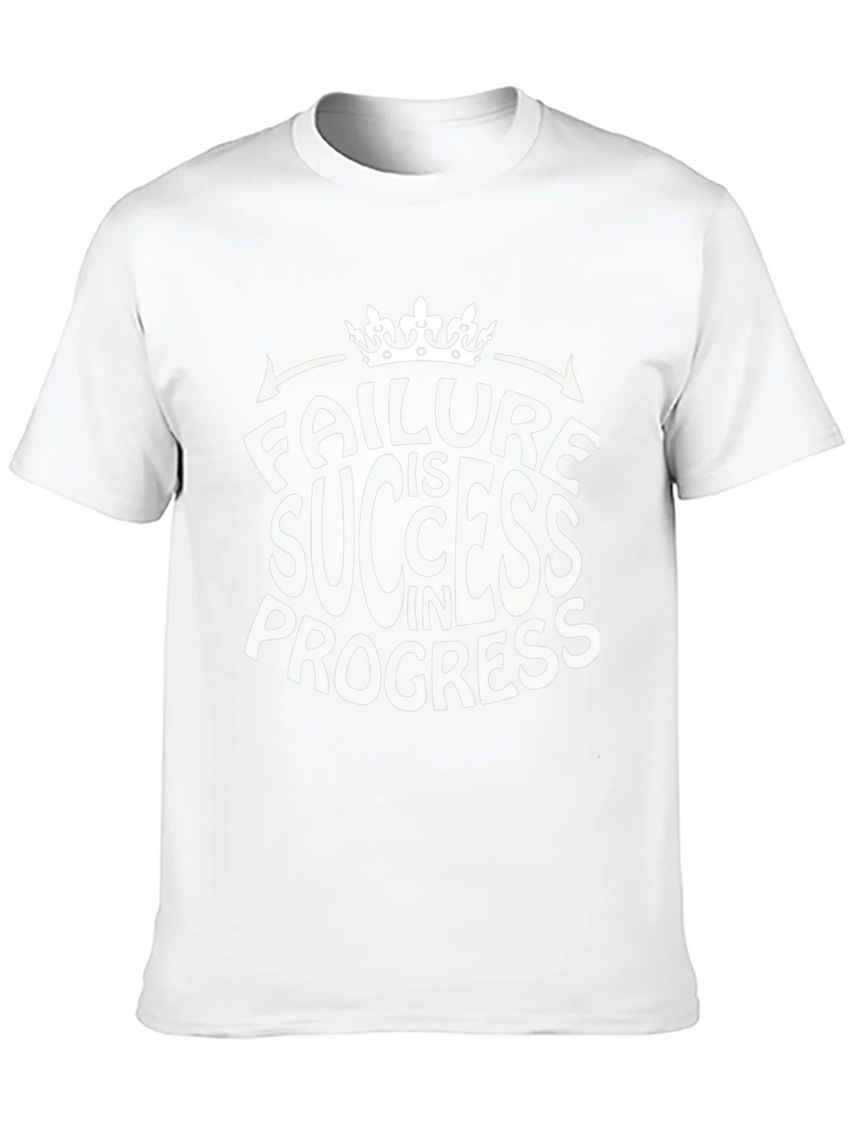 Failure is Success in Progress Black Graphic Tee product image 9