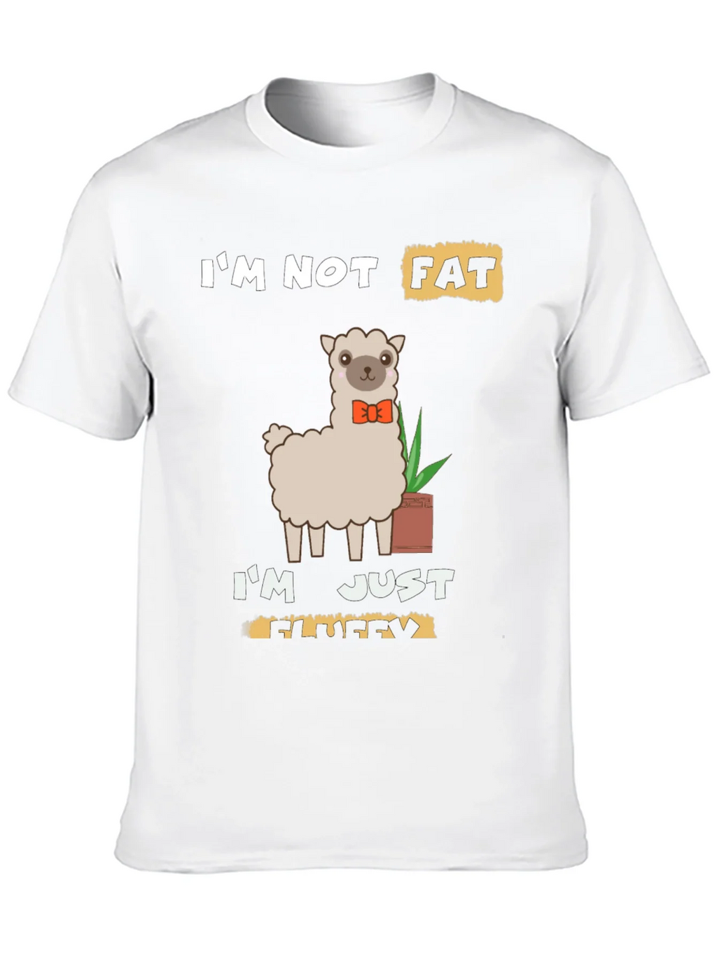 Funny Llama T-Shirt - Im Not Fat Im Fluffy product image 9