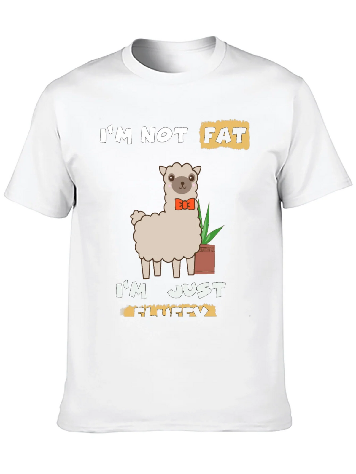 Funny Llama T-Shirt - Im Not Fat Im Fluffy product image 9