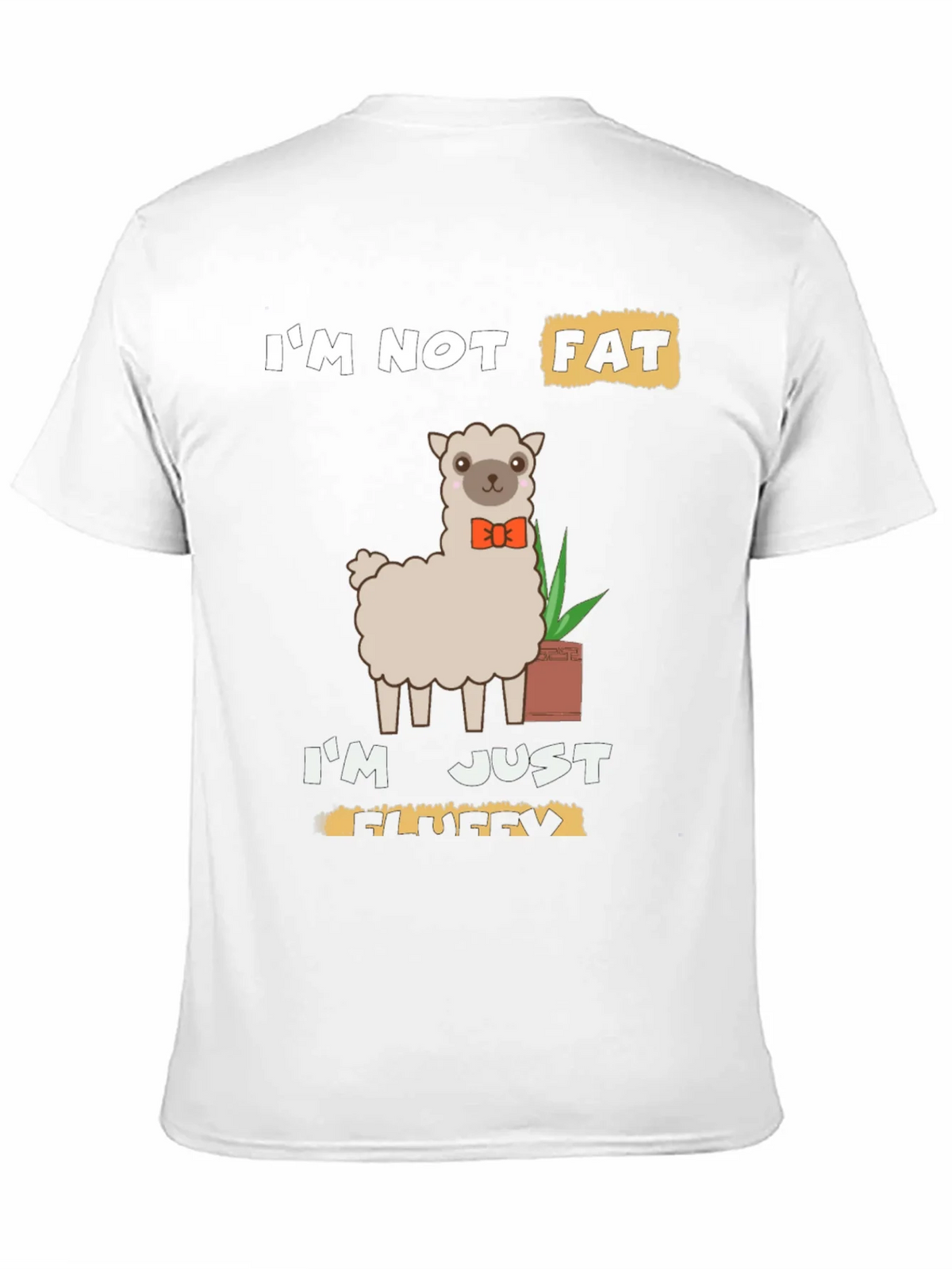 Funny Llama T-Shirt - Im Not Fat Im Fluffy product image 10