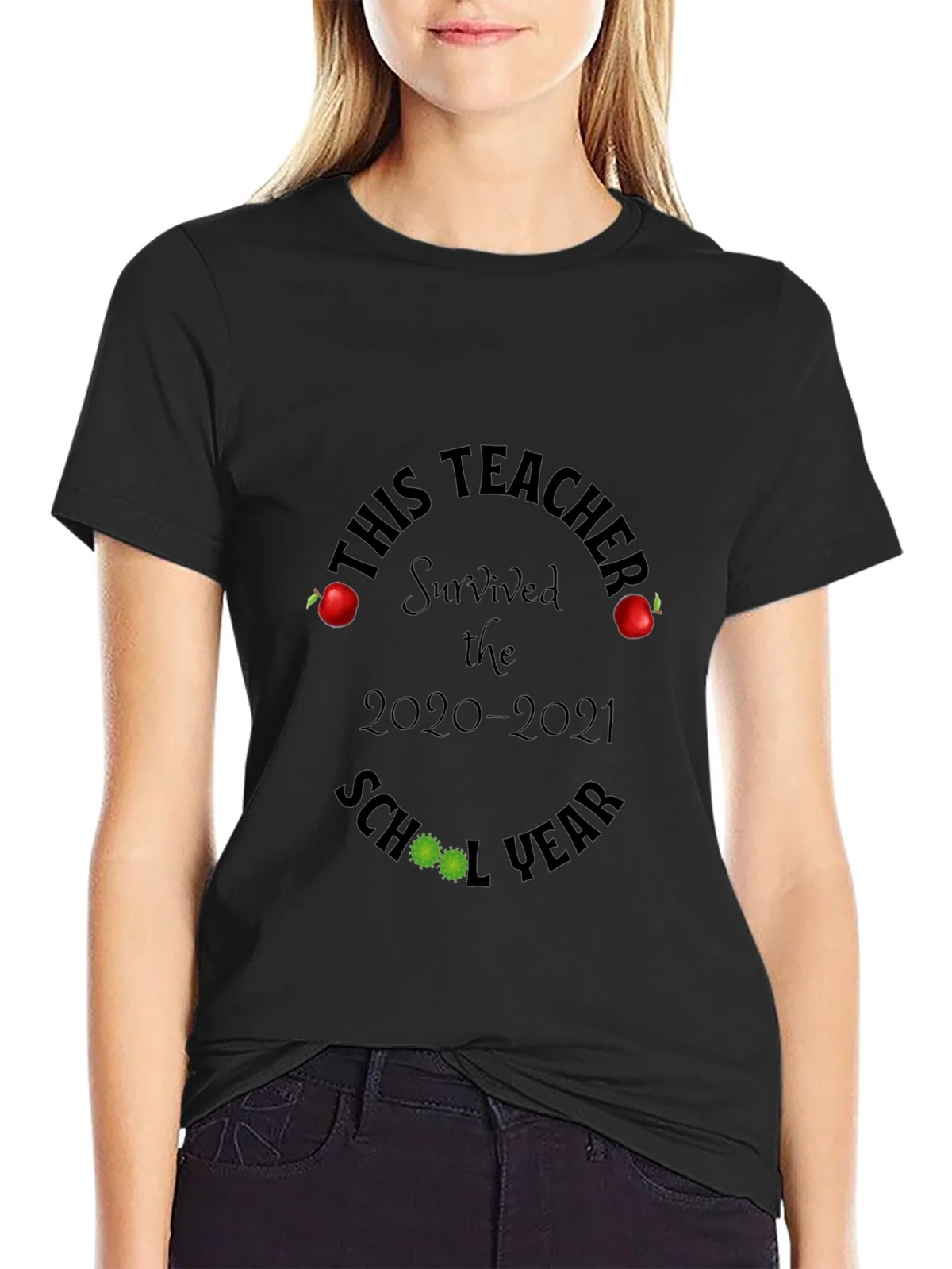 Teacher Survived 2020-2021 T-Shirt product image 2