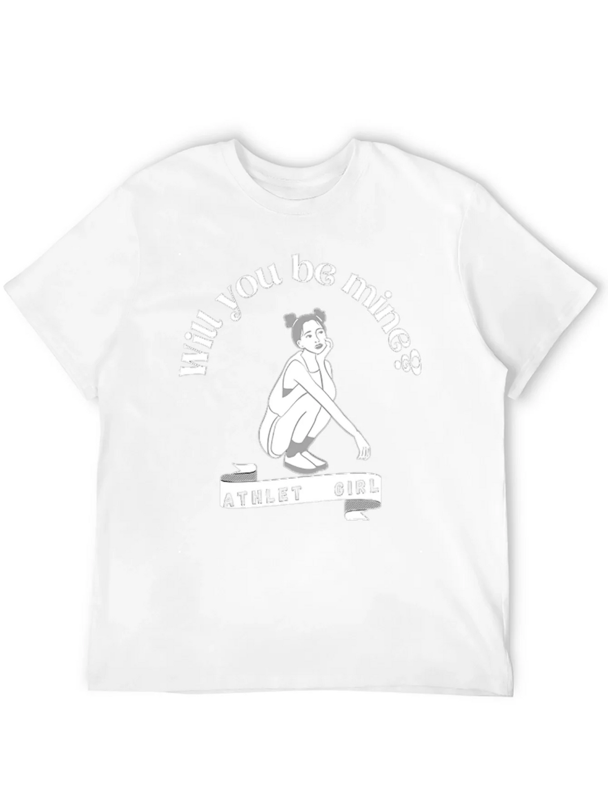 Athlete Girl Will You Be Mine T-Shirt product image 5