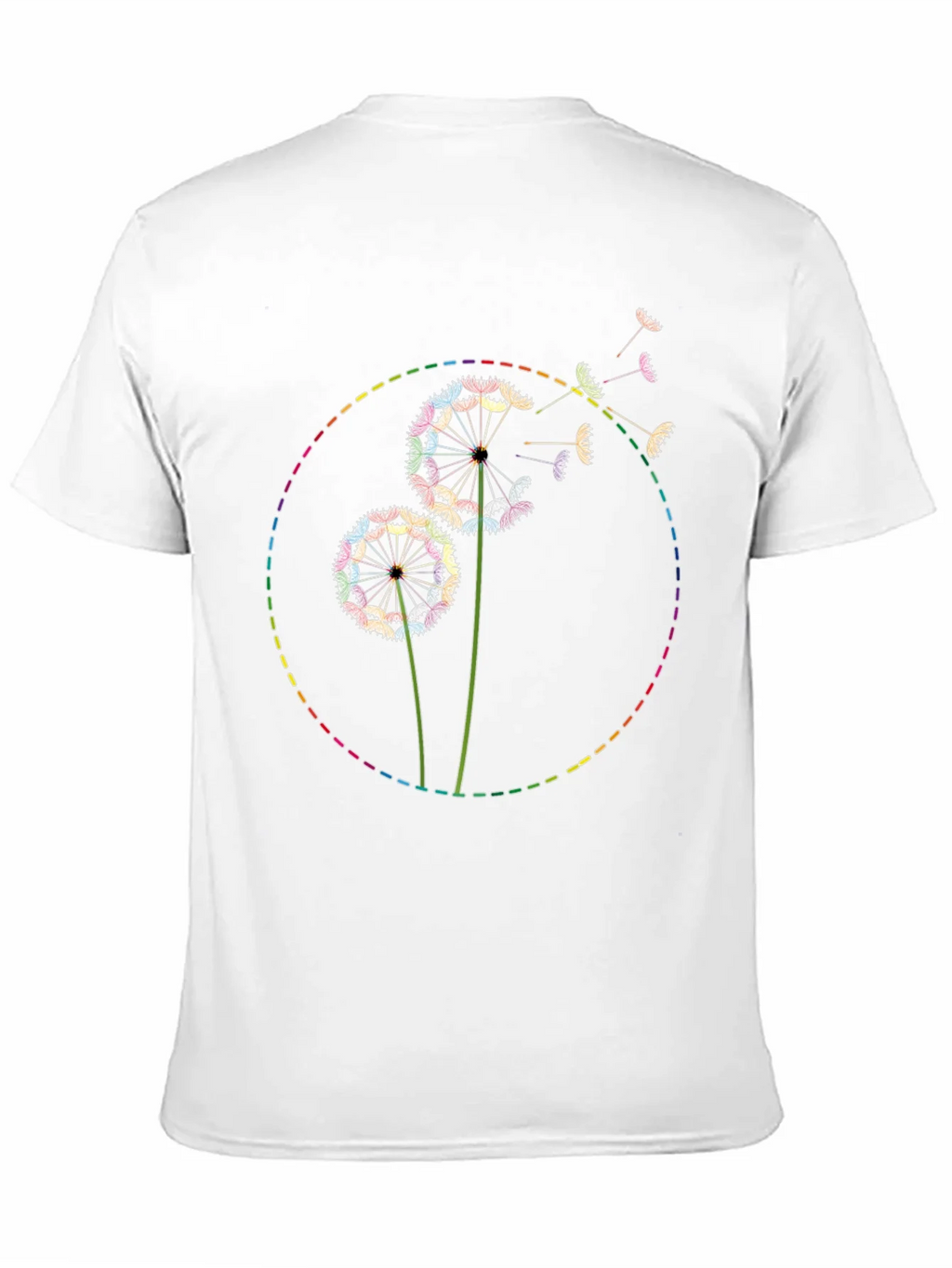 Rainbow Dandelion Graphic Tee - Soft Cotton Blend product image 8