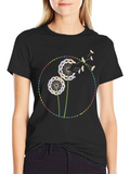 Rainbow Dandelion Graphic Tee - Soft Cotton Blend product image 1