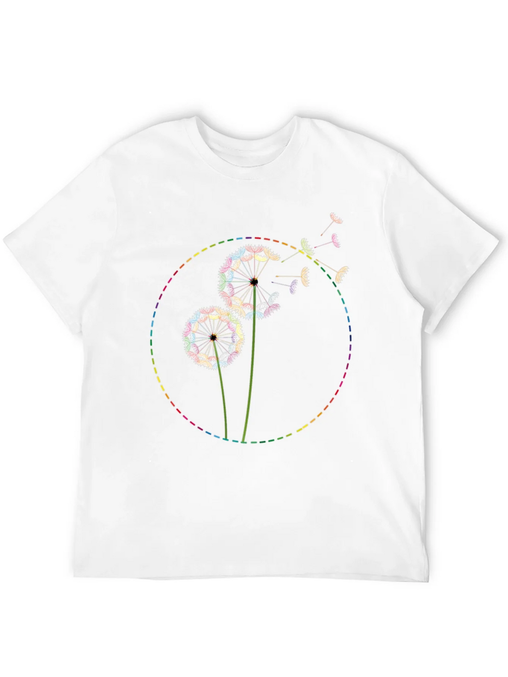 Rainbow Dandelion Graphic Tee - Soft Cotton Blend product image 9