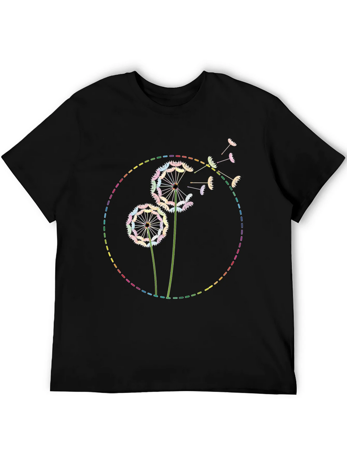 Rainbow Dandelion Graphic Tee - Soft Cotton Blend product image 3