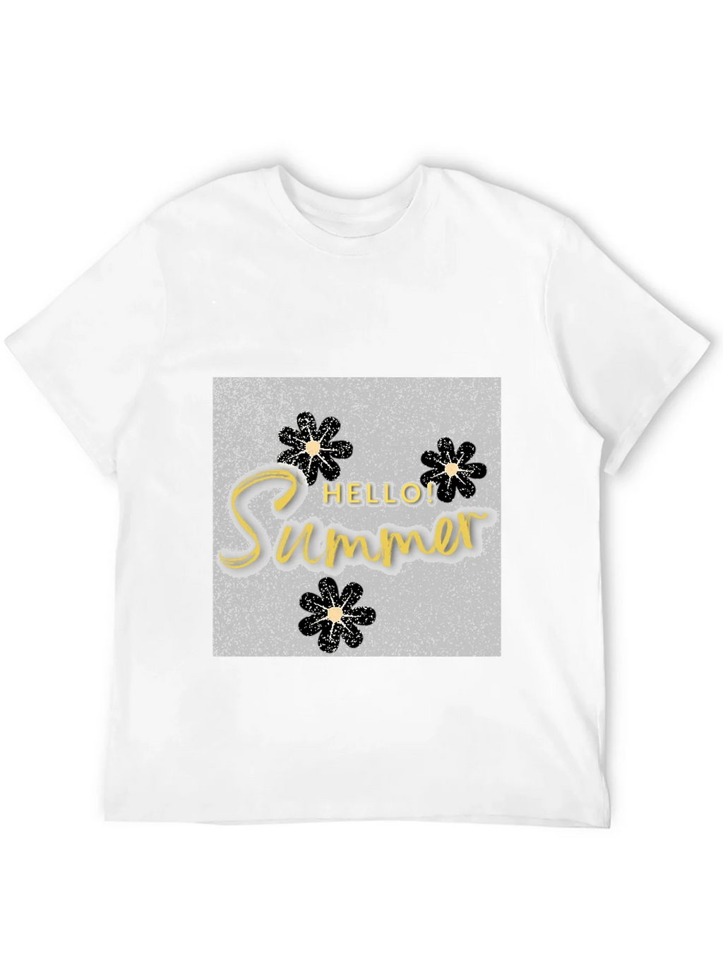 Hello Summer Black T-Shirt Graphic Tee product image 11