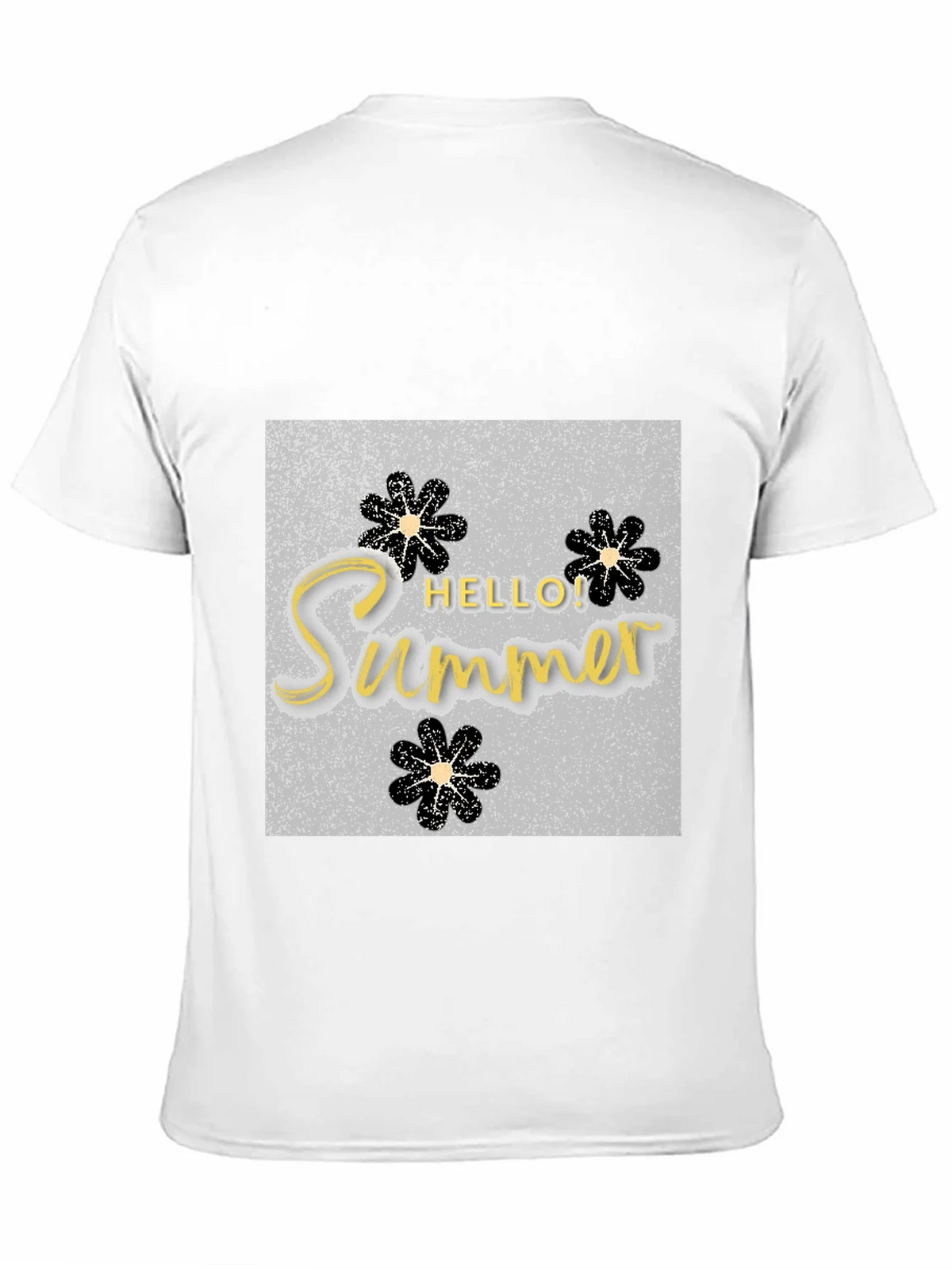 Hello Summer Black T-Shirt Graphic Tee product image 10