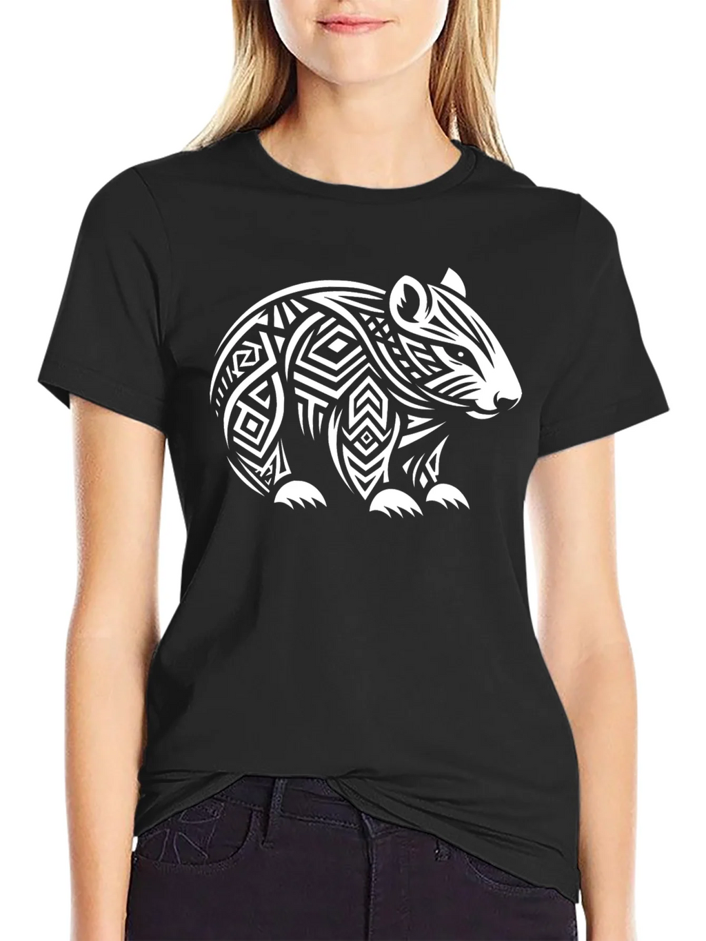 Tribal Wombat Black Tee product image 2