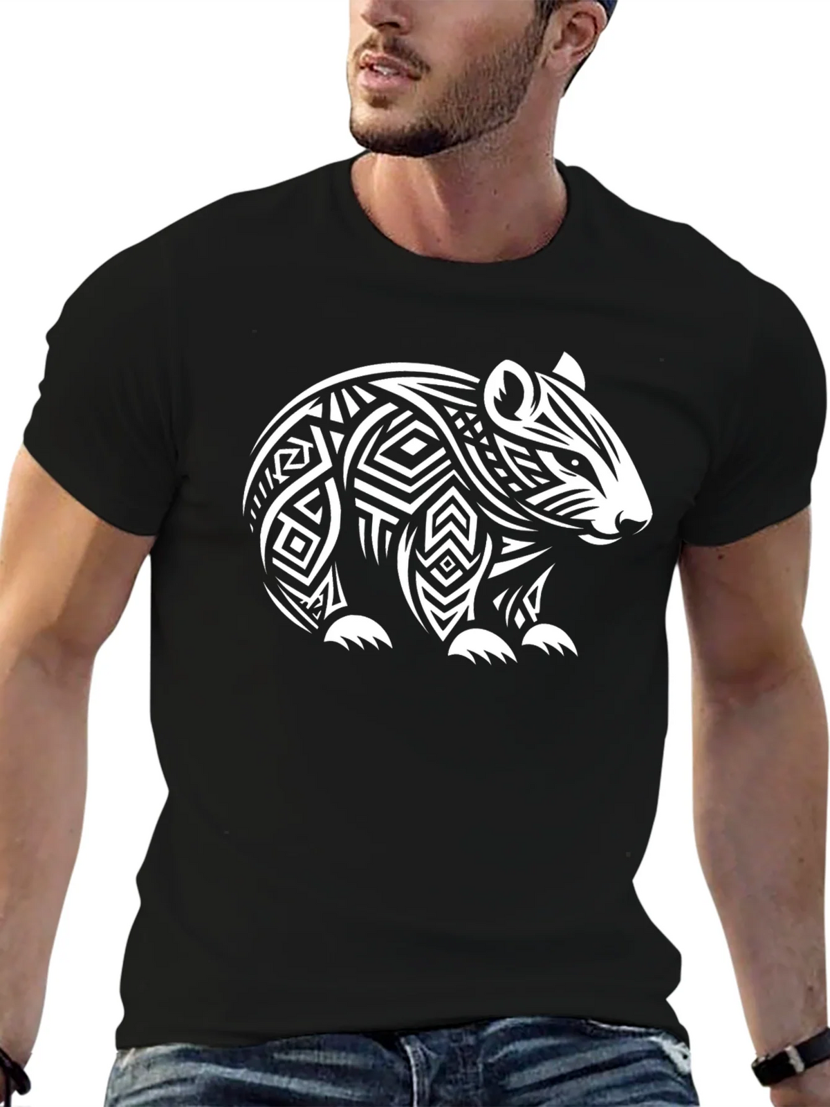 Tribal Wombat Black Tee product image 6