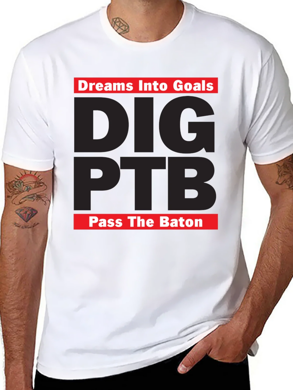 Dreams Into Goals T-Shirt - DIG PTB Pass The Baton product image 2