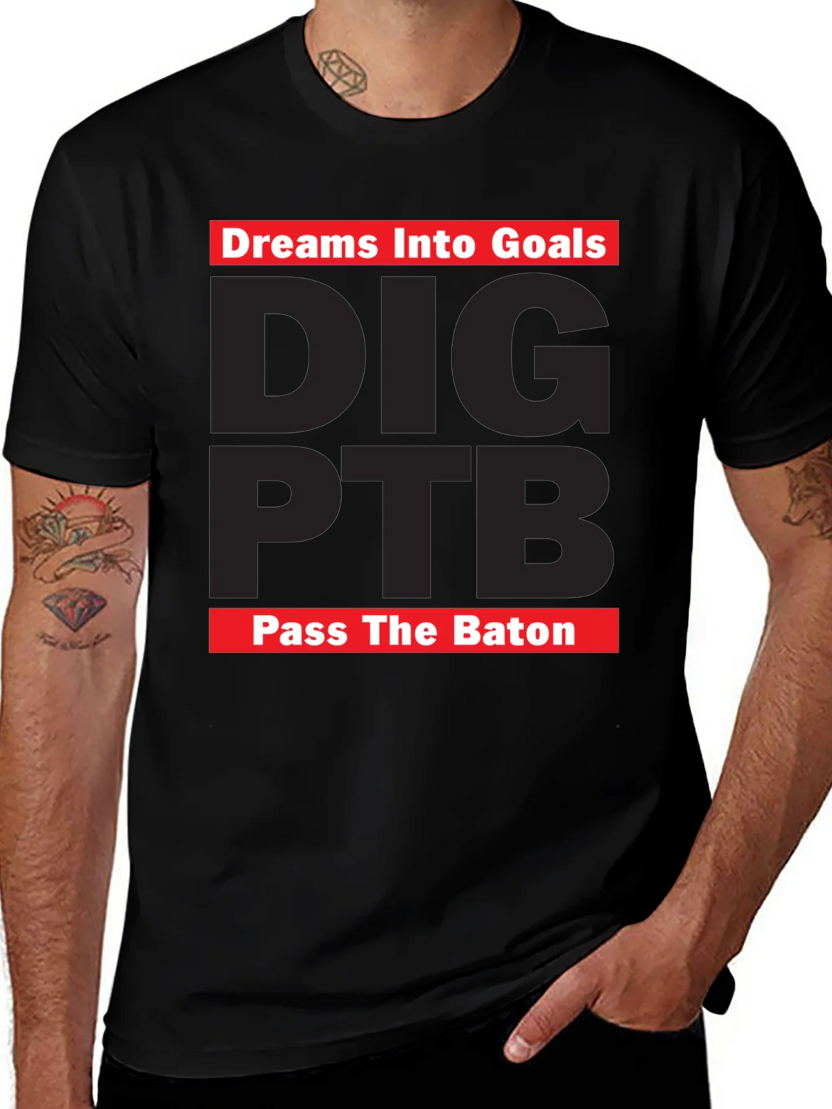 Dreams Into Goals T-Shirt - DIG PTB Pass The Baton product image 1